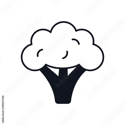 Broccoli Vector icon
