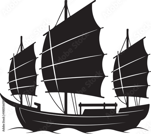 Silhouette of Shipping Vessels: This captivating image showcases an assortment of cargo ships. The stark silhouettes emphasize the sleekness of each vessel