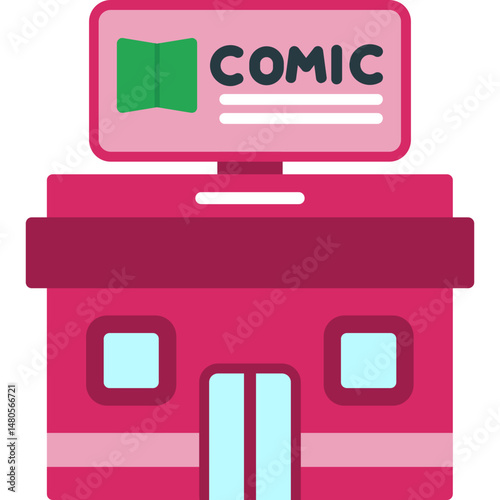 Comic Book Shop Icon