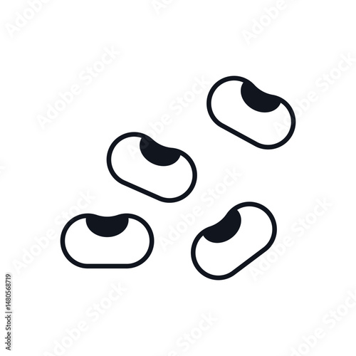 Beans Vector icon