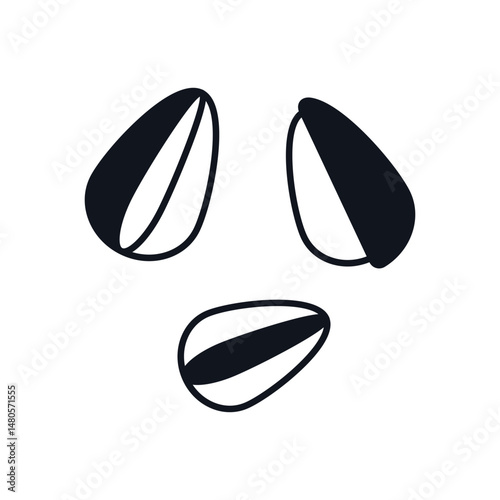 Sunflower Seeds Vector icon
