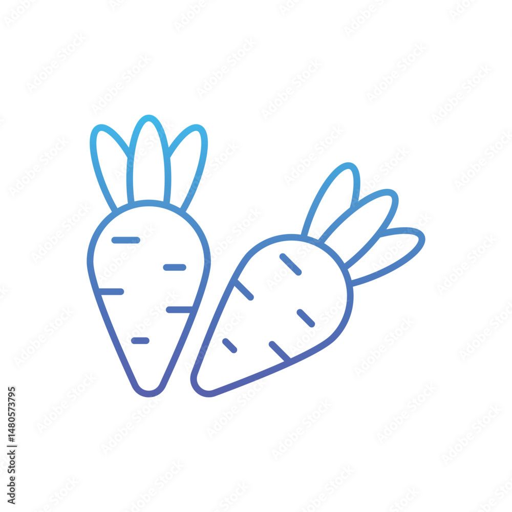 Carrot Vector icon Carrot Vector icon