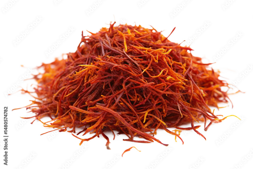 Fototapeta premium saffron isolated on white background