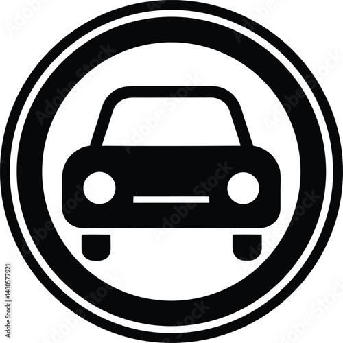 parking sign icon vector illustration