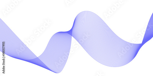 Abstract white background with a glowing abstract waves. Abstract wave element for design. Digital frequency track equalizer, Futuristic background design. Long exposure, Light painting photography.
