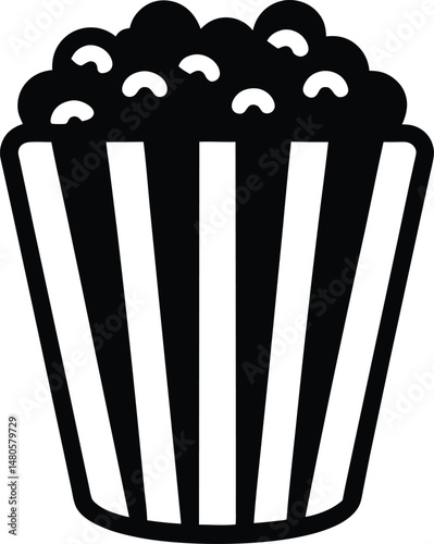 popcorn icon vector illustration