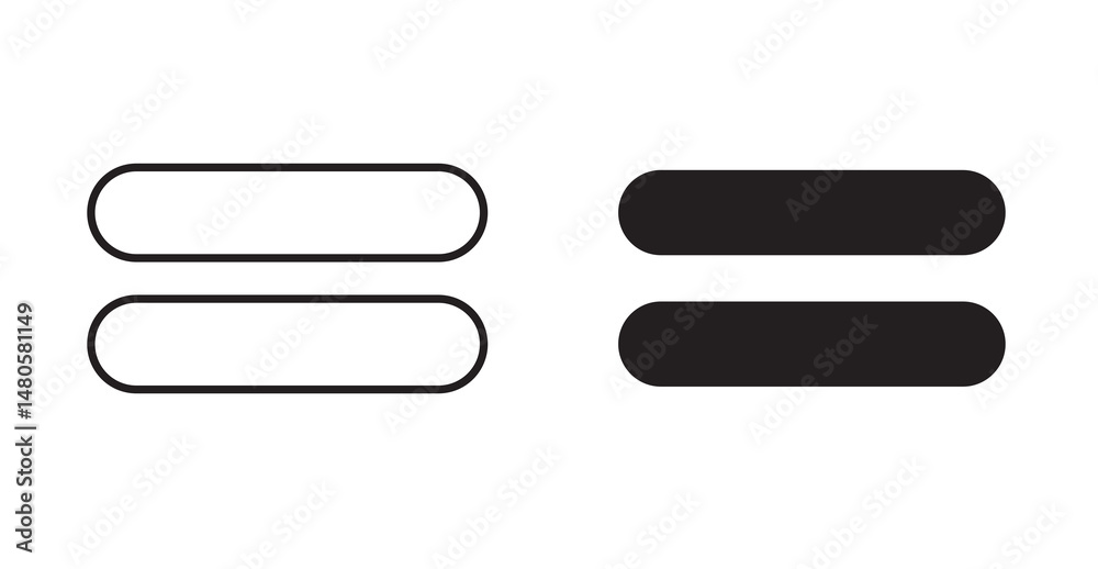 Obraz premium equal icon