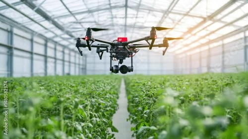 Drone technology in Greenhouse Agriculture