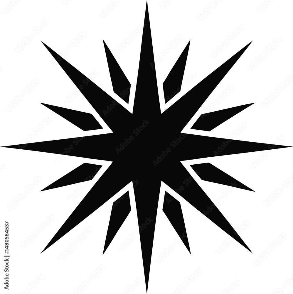 Obraz premium starburst spark icon vector illustration