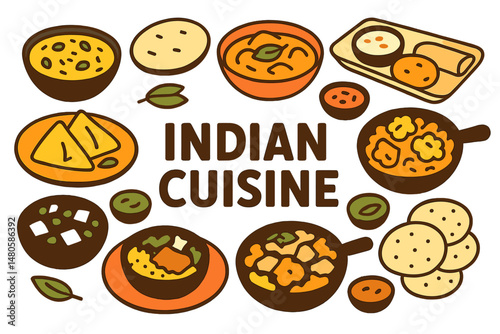 Traditional Indian food is often served as a set menu in restaurants for breakfast and dinner