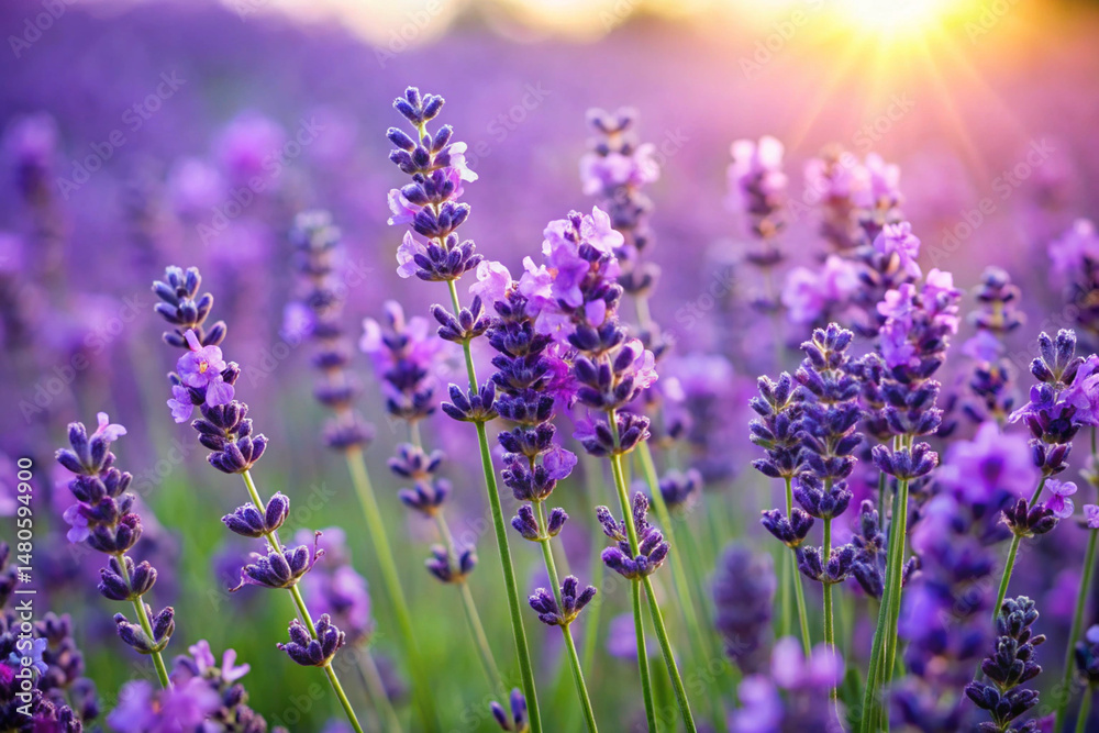 Naklejka premium field of lavender