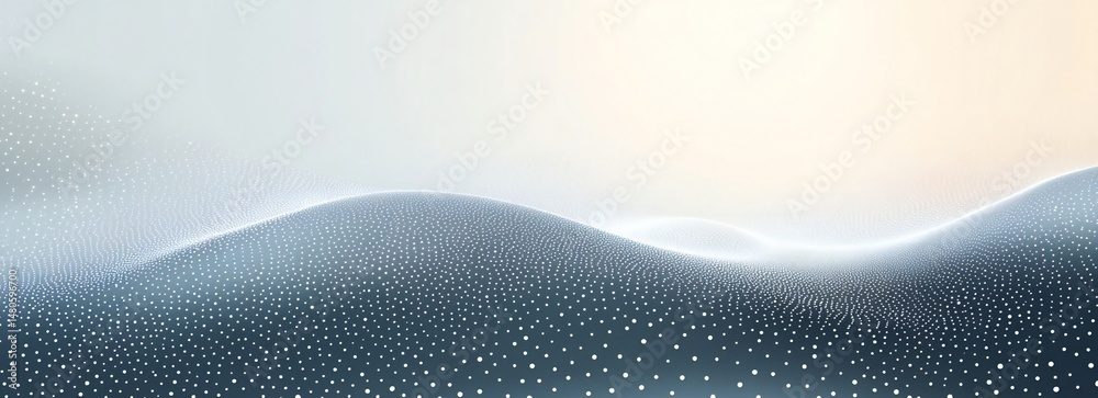 Fototapeta premium Mysterious Pattern Vector Artwork Featuring Grey Dots on a Panoramic Background, Perfect for Abstract Design, Minimalist Visuals, or Geometric Inspiration