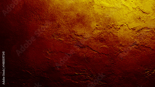 Abstract Beige Landscape Painting. old stucco on the wall texture grunge background. copy space available
