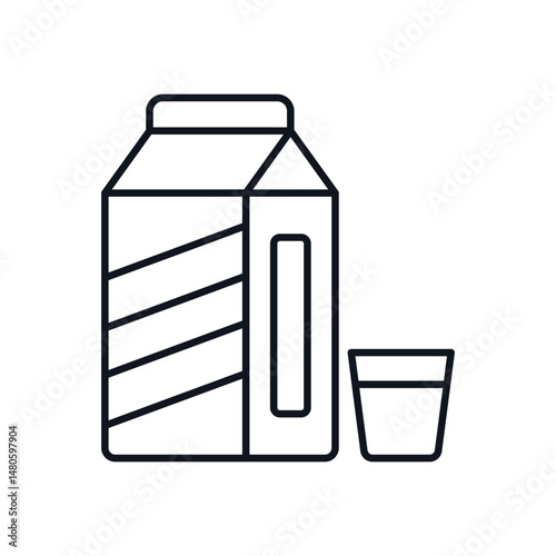 Milk Vector icon