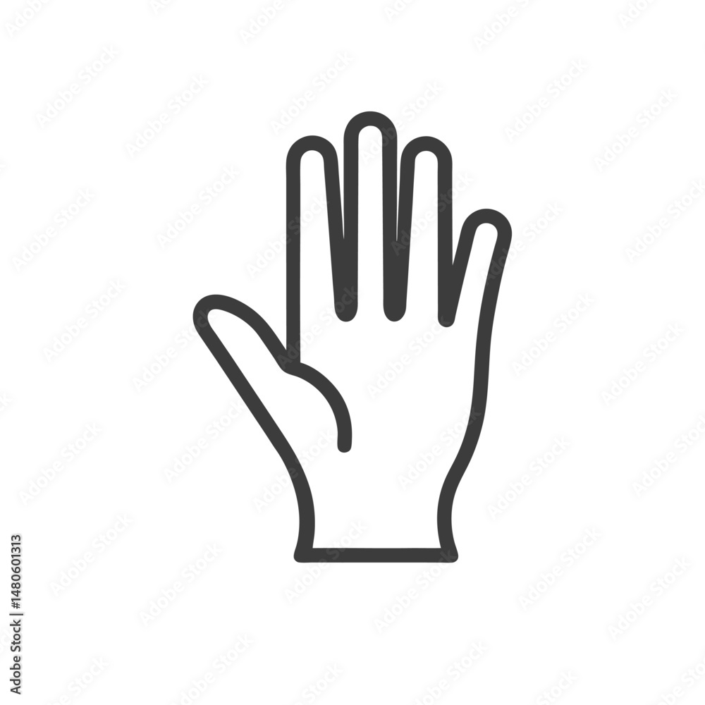 hand in a white background hand in a white background