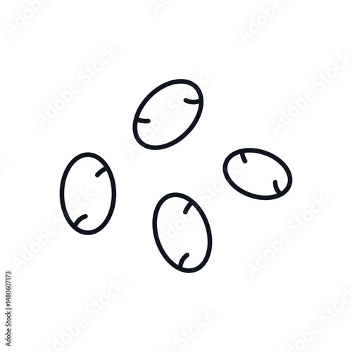 Chia Seeds Vector icon