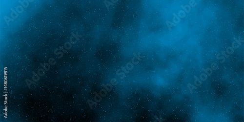 Blue stone grain background with copy space. Graphics design and web design, old style dark blue grunge texture. Watercolor painted mottled blue background with vintage marbled textured. 