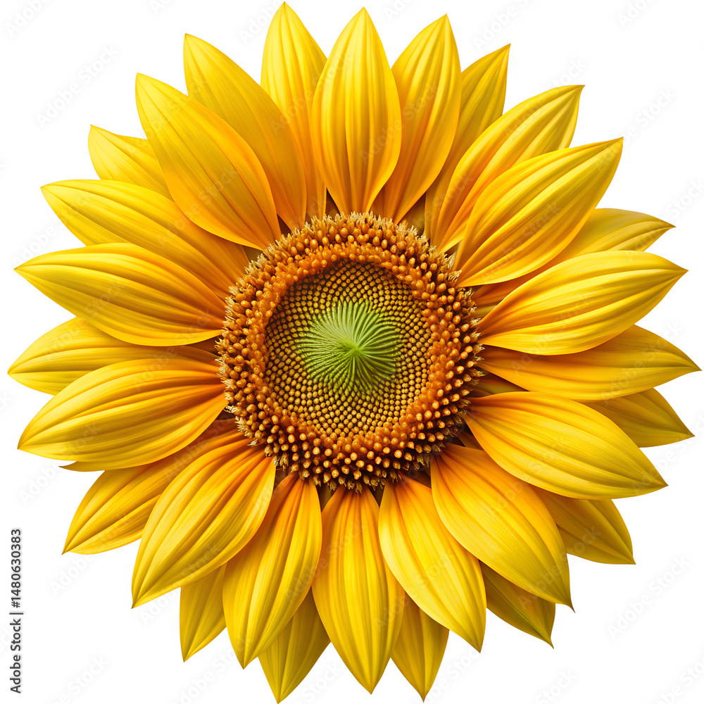 Fototapeta premium sunflower isolated on Transparent Background