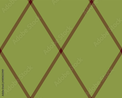 Argyle pattern of geometric rhombus. Harlequin check wallpaper design. Classic diamond shaped textile material for web background, print fabric clothing, sweater, wrapping paper, gift card, invitation
