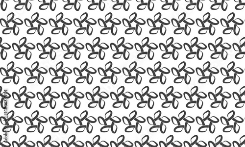 Abstract seamless pattern with elegant, interconnected shapes.  Perfect for backgrounds, textiles, website design, and branding.  Modern minimalist style conveys growth, connection, and continuity.
