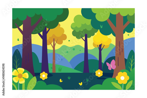 autumn forest landscape
