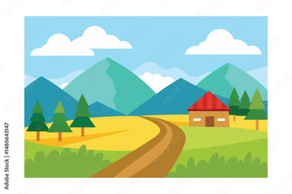 Obraz premium landscape with mountains