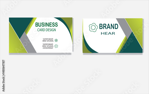 set of business card templates