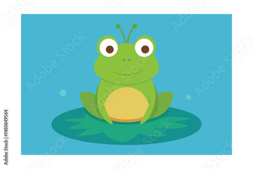 frog on a leaf