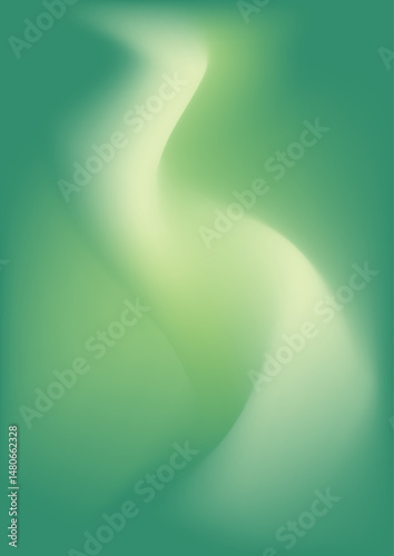Green abstract gradient background. Vector illustration.