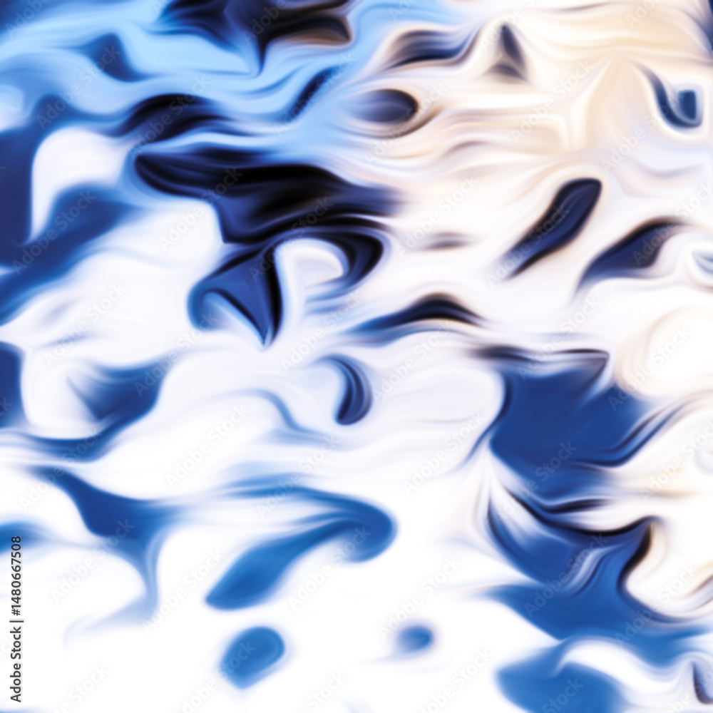 Fototapeta premium Abstract fluid art digital painting and dynamic swirling patterns with vibrant color transitions.