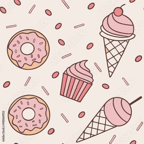 Sweet Treats seamless pattern