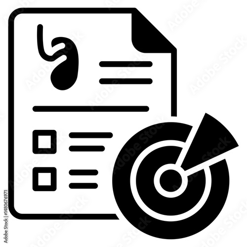Scan Report glyph mixed icon