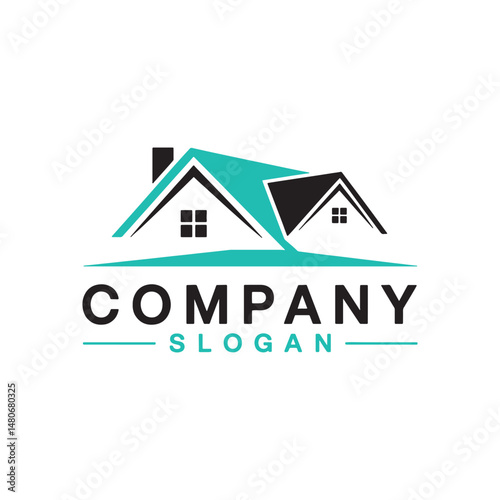 Home property logo, Home Logo Design Silhouette 