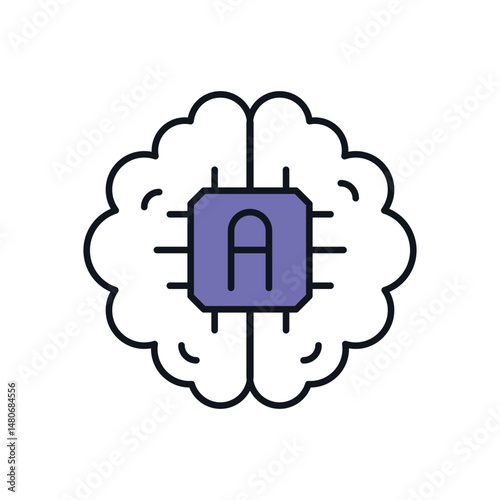 Artificial Intelligence Vector icon