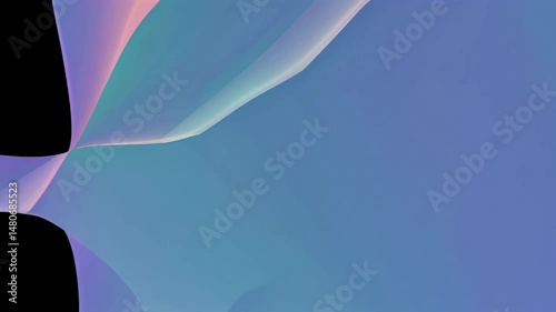Pastel waves gently morphing into fluid, surreal abstract shapes with dynamic gradient transitions creating dreamlike visual landscape