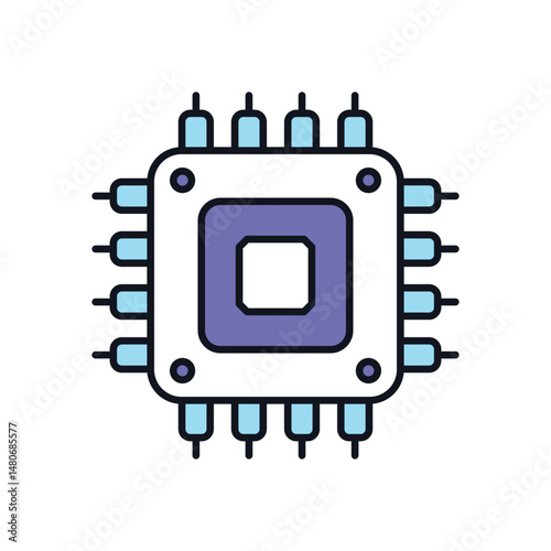 Microchip Vector icon