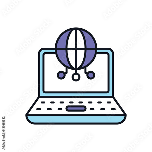 Cyberspace  Vector icon