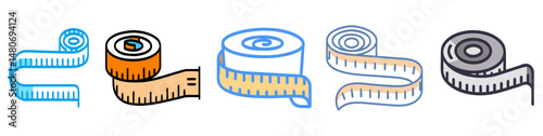 Measuring Tape vector illustration. simple illustration of measuring tape icon set