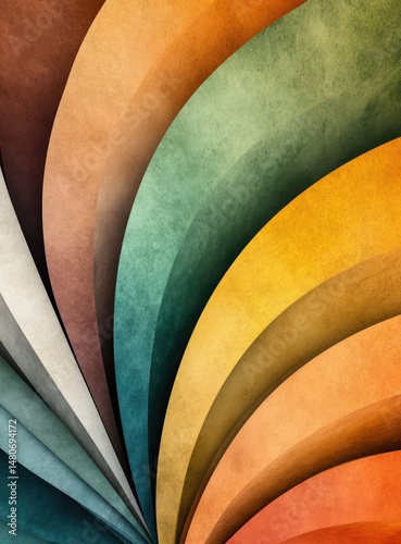Abstract Colorful Swirls Background.