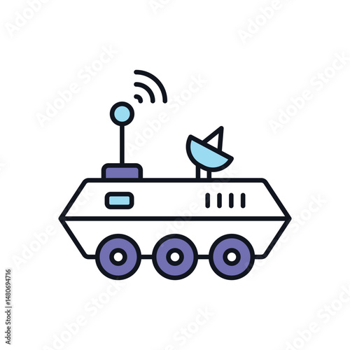 Space Rover Vector icon