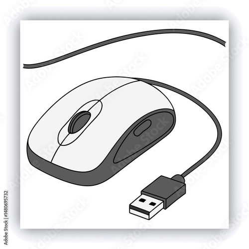 Set of computer accessories for desk or workspace. Wireless equipment like mouse, camera, headphones, microphone, watch, pen tablet, router, keyboard, monitor in office. Device repair vector concept.