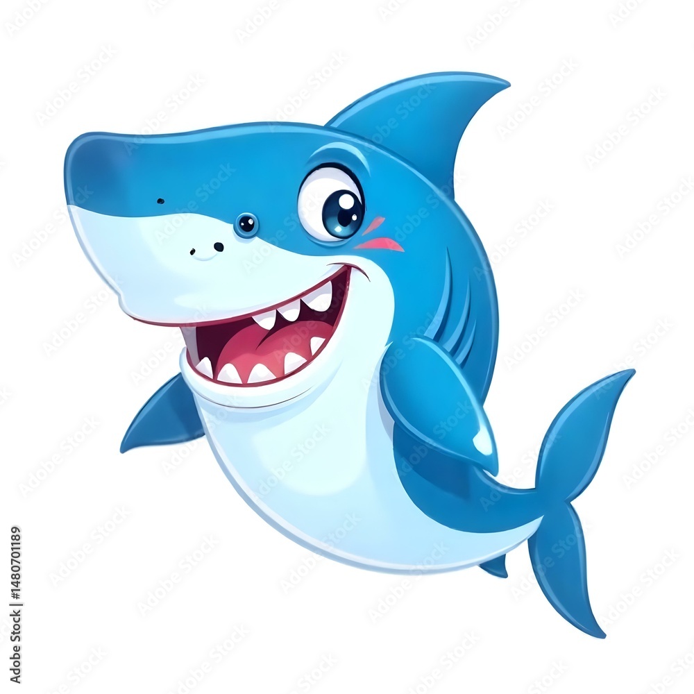 Cartoon Shark FIsh Mascot Cartoon Shark FIsh Mascot
