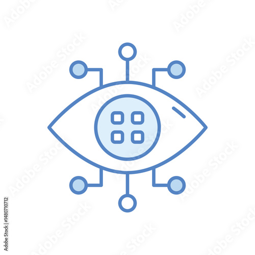 Bionic Eye Vector icon