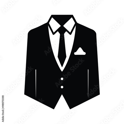 Formal Wear Symbols Black and White.
