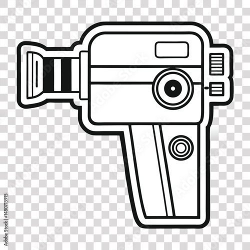 Movie camera vector