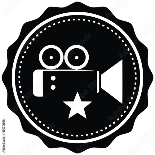 Movie camera vector