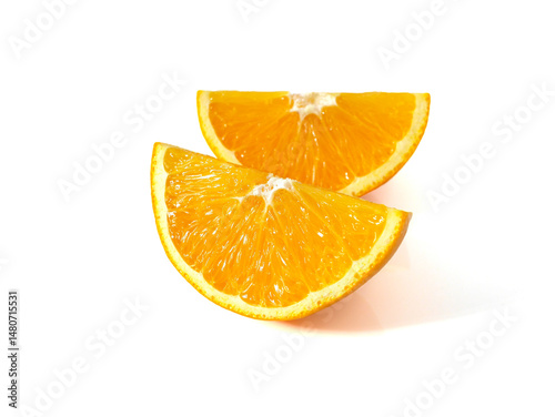 Fresh ripe orange slices