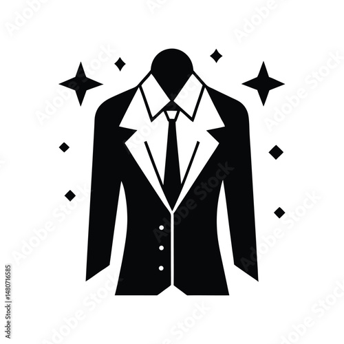 Formal Wear Symbols Black and White.
