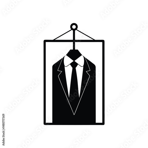 Formal Wear Symbols Black and White.
