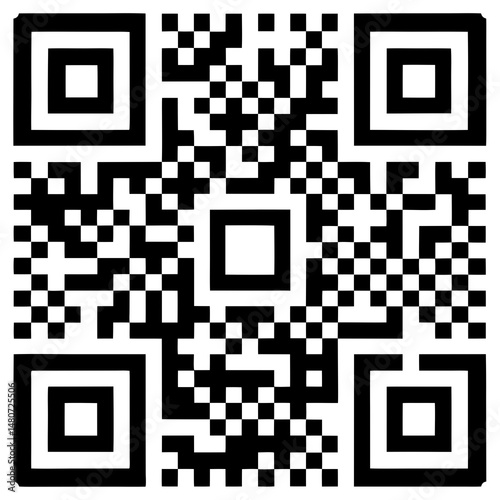 qr code Vector icon illustration silhouette Graphics design image white background
